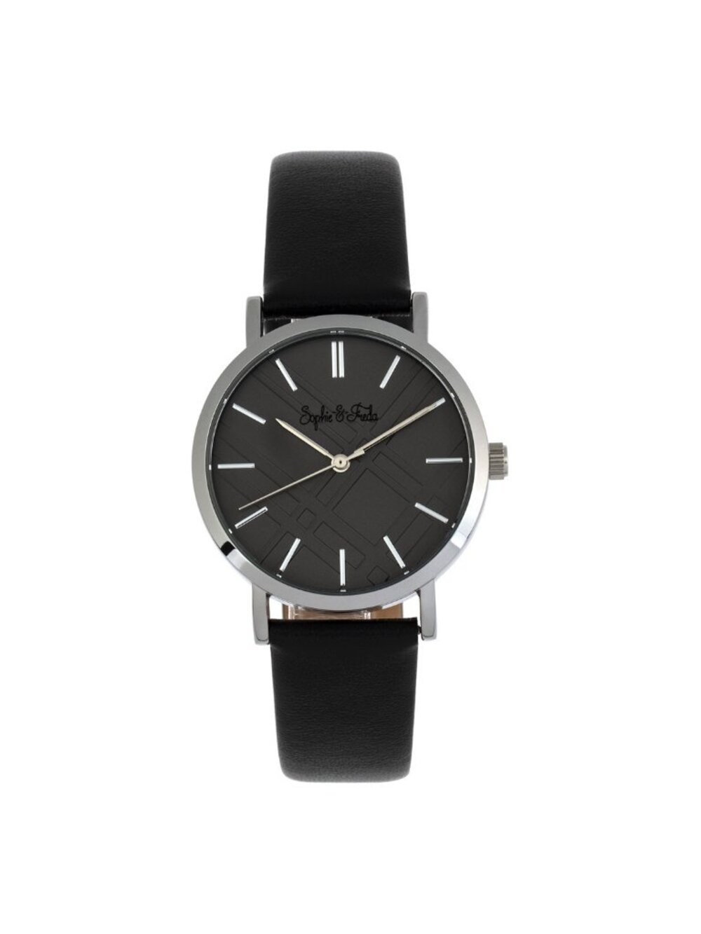 NWT Sophie And Freda Budapest Quartz Black Dial Ladies Watch